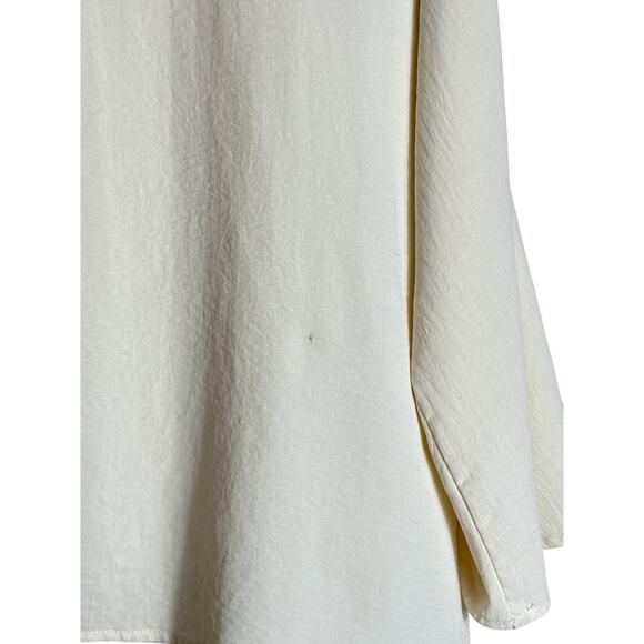 Willow Drive Women's 3/4 Sleeve V-Neck Hi-Low Relaxed Pullover Top Size XL Cream - Picture 6 of 8